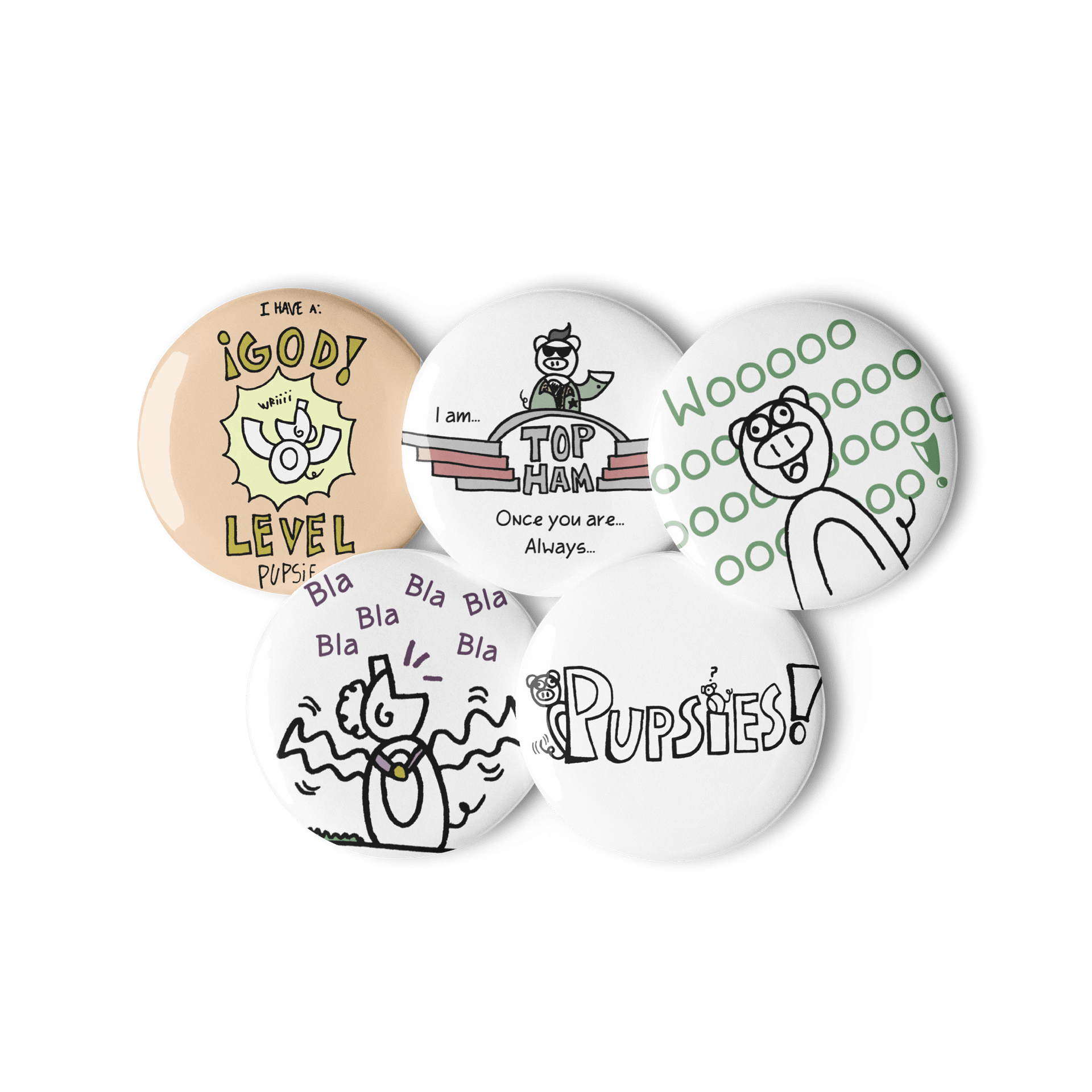 Pupsies! Pin Button, Edition 1 product image (3)