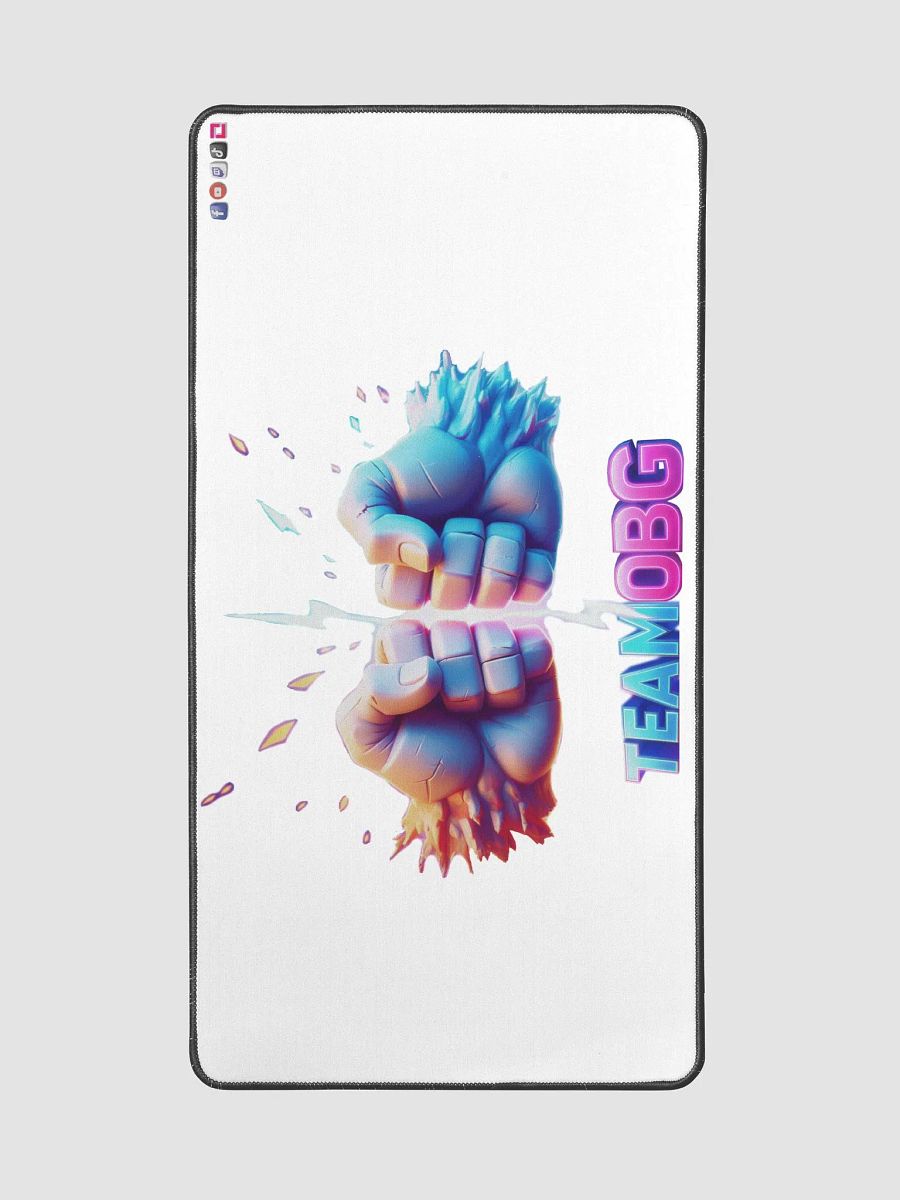 Fist Bump: Desk Mat [White] product image (3)