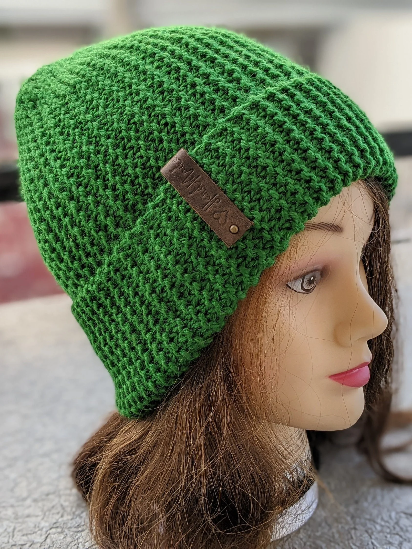 Flat Knit Slouchy Hat Pattern product image (1)