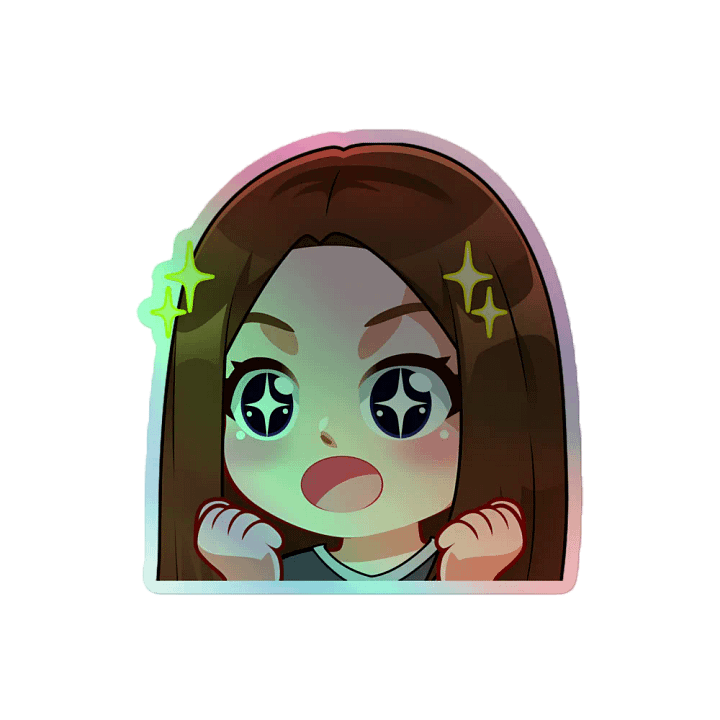 WOW Emote Holographic Sticker product image (2)