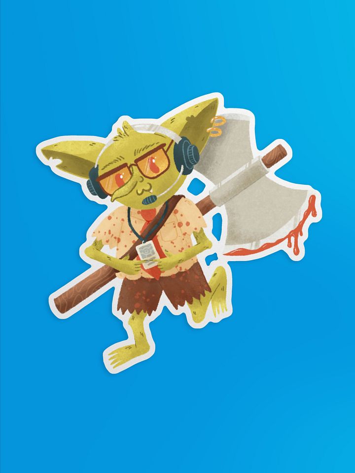 Tech Support Goblin Sticker product image (1)