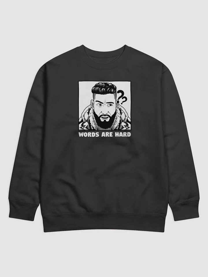 [Limited Edition] Words are hard Sweater (Front Design) product image (1)