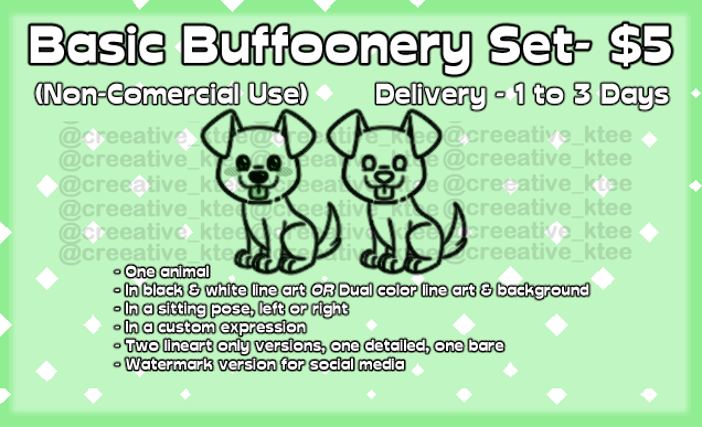 Silly Lil' Doodles - Basic Buffoonery Form ($5 Set, Non-Commercial Use) product image (2)