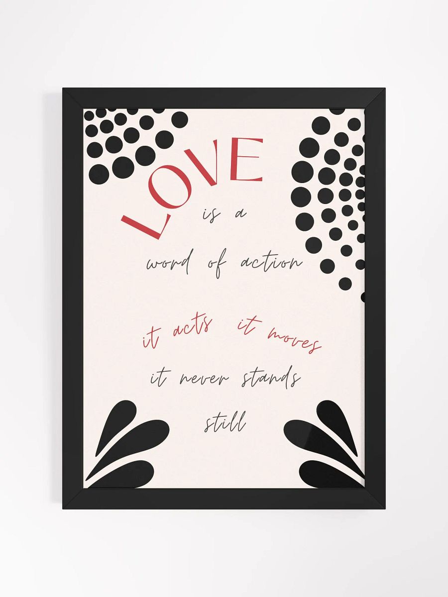Dynamic Love Action Framed Poster product image (1)