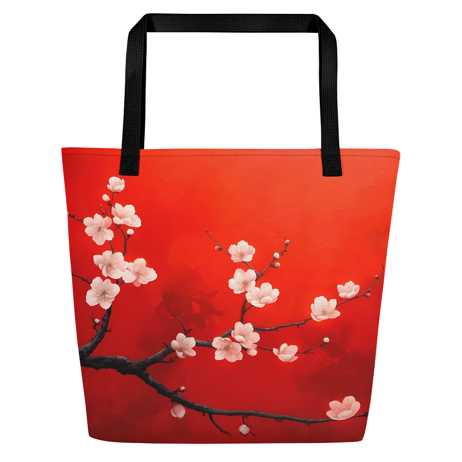Tote Bag: Vibrant Flowers Cherry Blossoms in Spring Japanese Art Style Design product image (1)