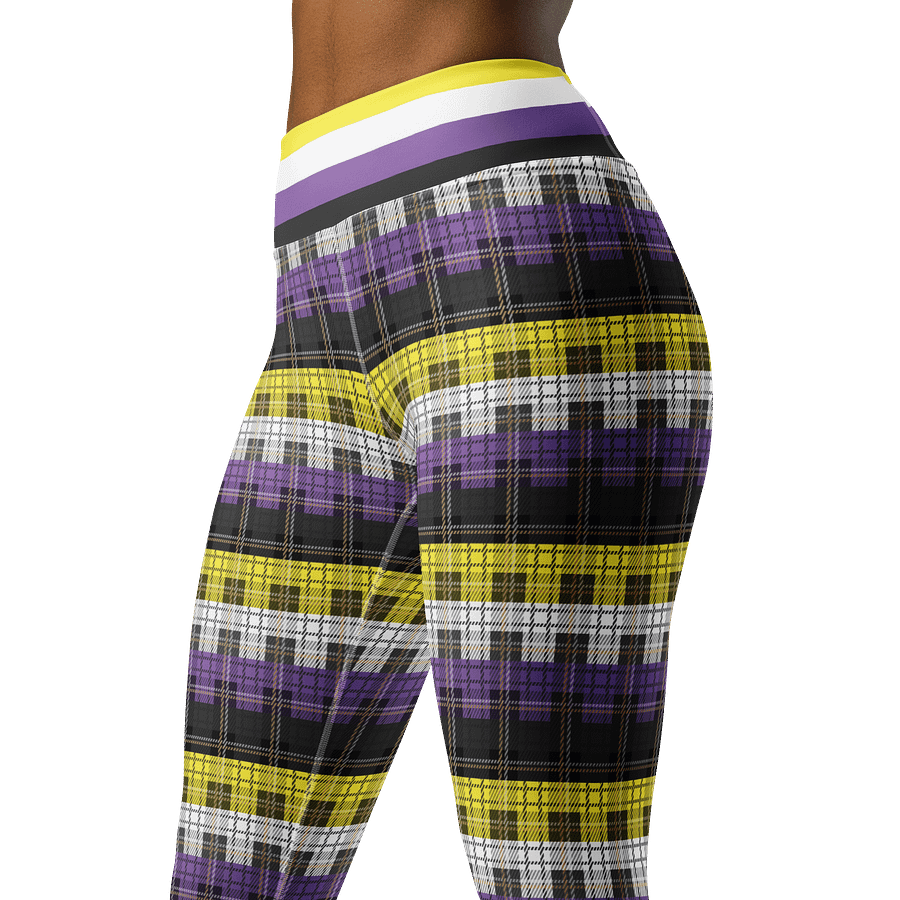 Non-binary Pride Plaid Leggings product image (4)