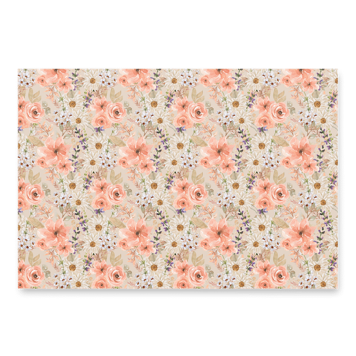 Orange Flowers Paper Sheets product image (1)