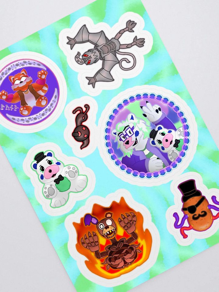 Travis Plush Productions Sticker Sheet product image (1)