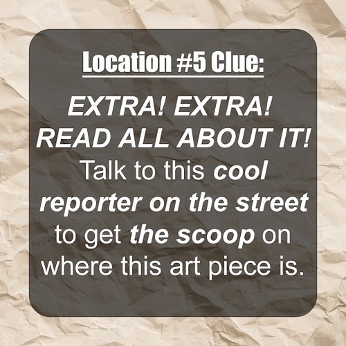 Oops - I posted the wrong clues for #5 and #7 - here are the correct ones, sorry