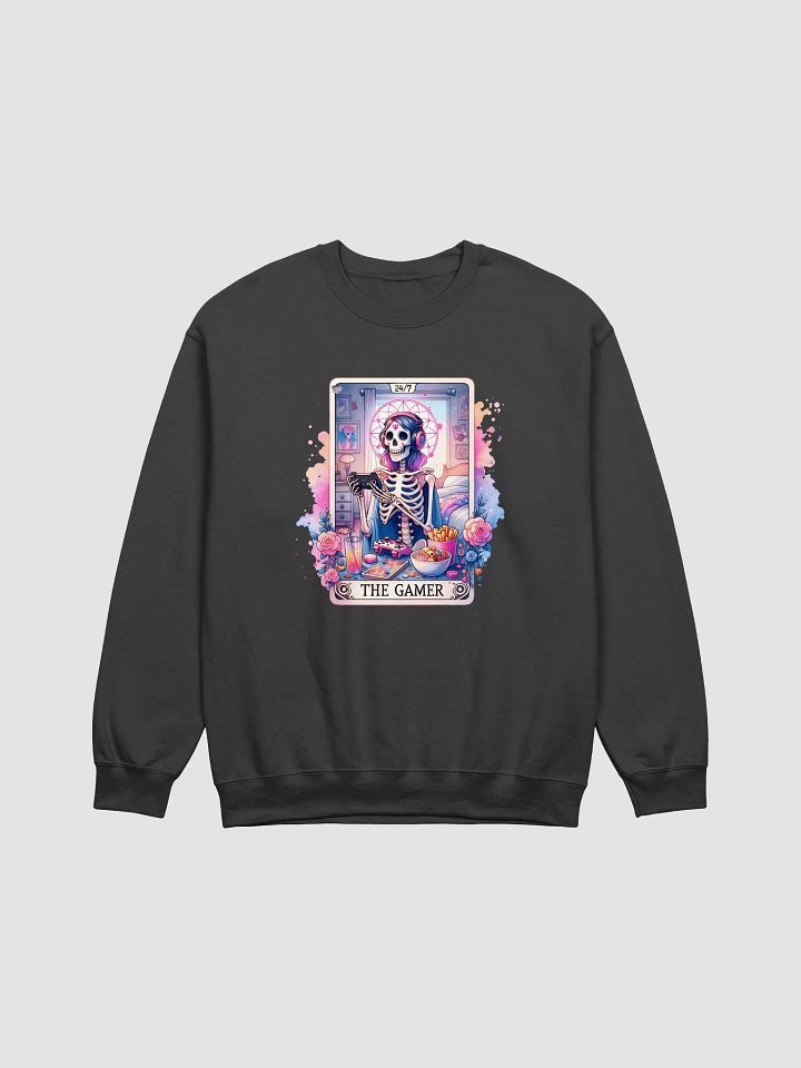 'Vibrant Skeleton Gamer' 24/7 Crewneck product image (6)