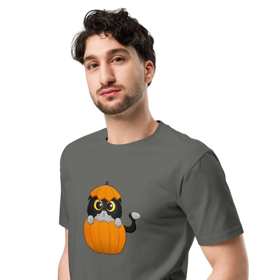 Pumpkin cat T-shirt product image (2)