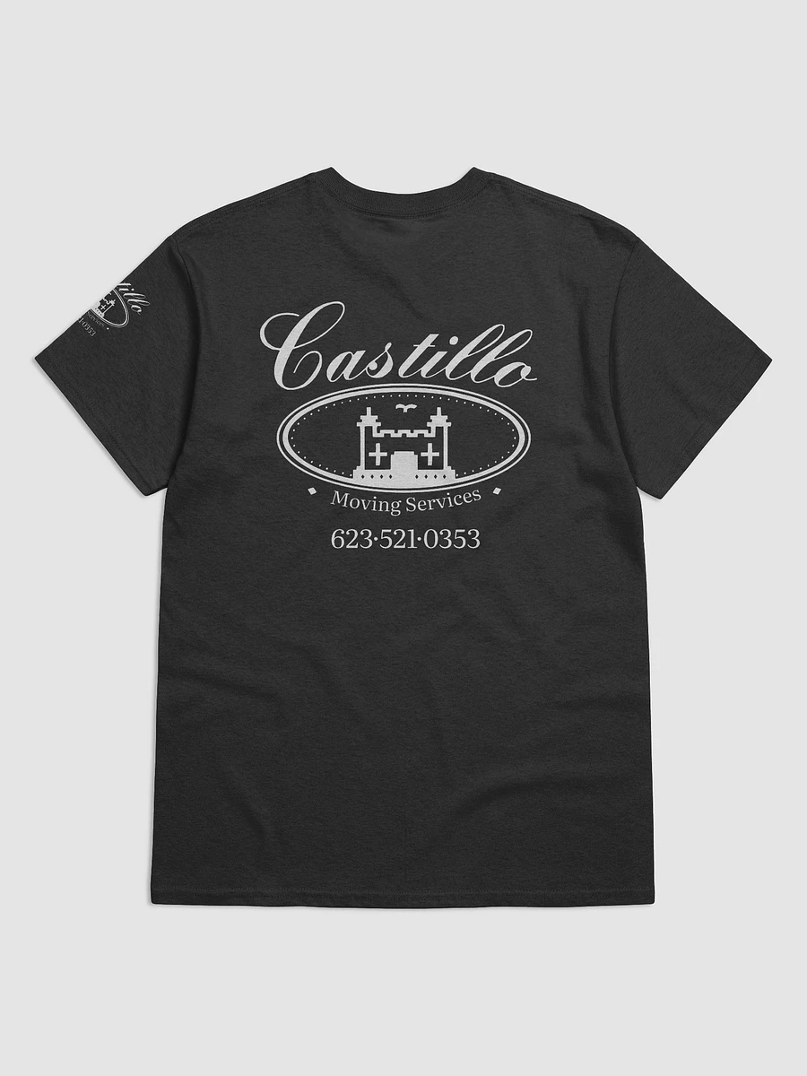 Castillo Moving Services on front/back and sleeve on Gildan Heavyweight tee product image (2)