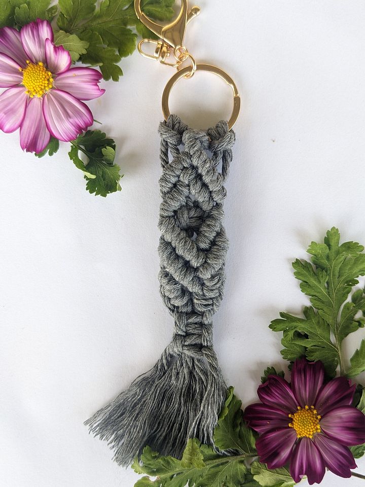 Diamond Macrame Bag Tag product image (1)