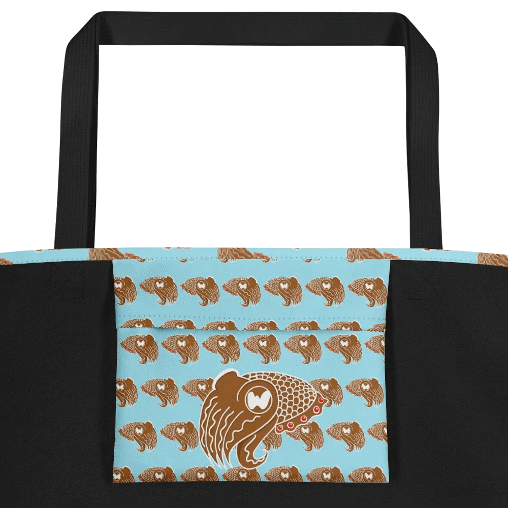 Gingerbread Cuttlefish Blue Tote product image (4)
