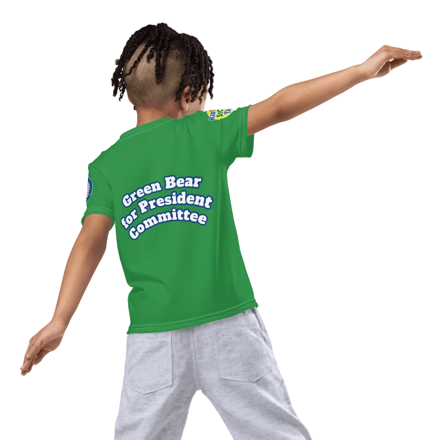 Green Bear Presidential Kid Tee product image (7)