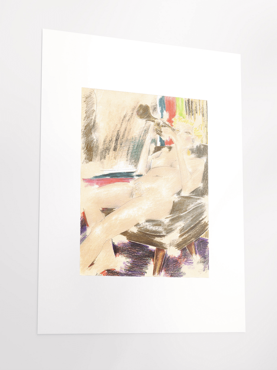 Woman Playing a Trumpet 1985 print product image (4)