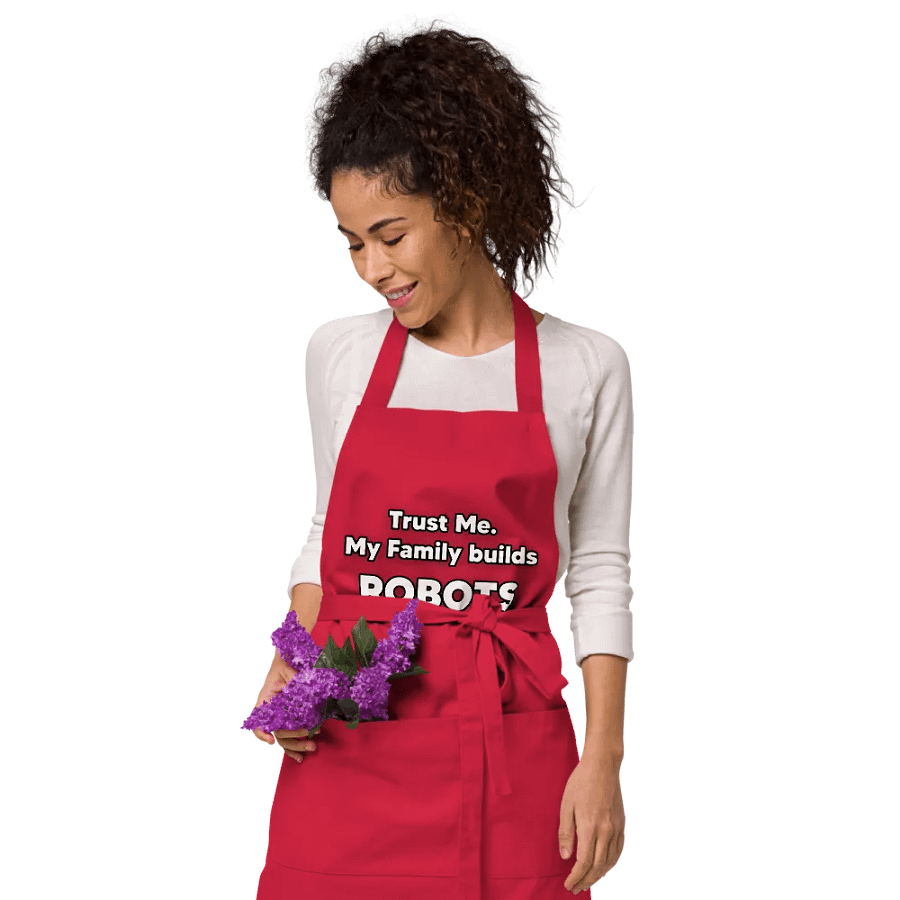 Trust me, My family builds ROBOTS Apron product image (9)