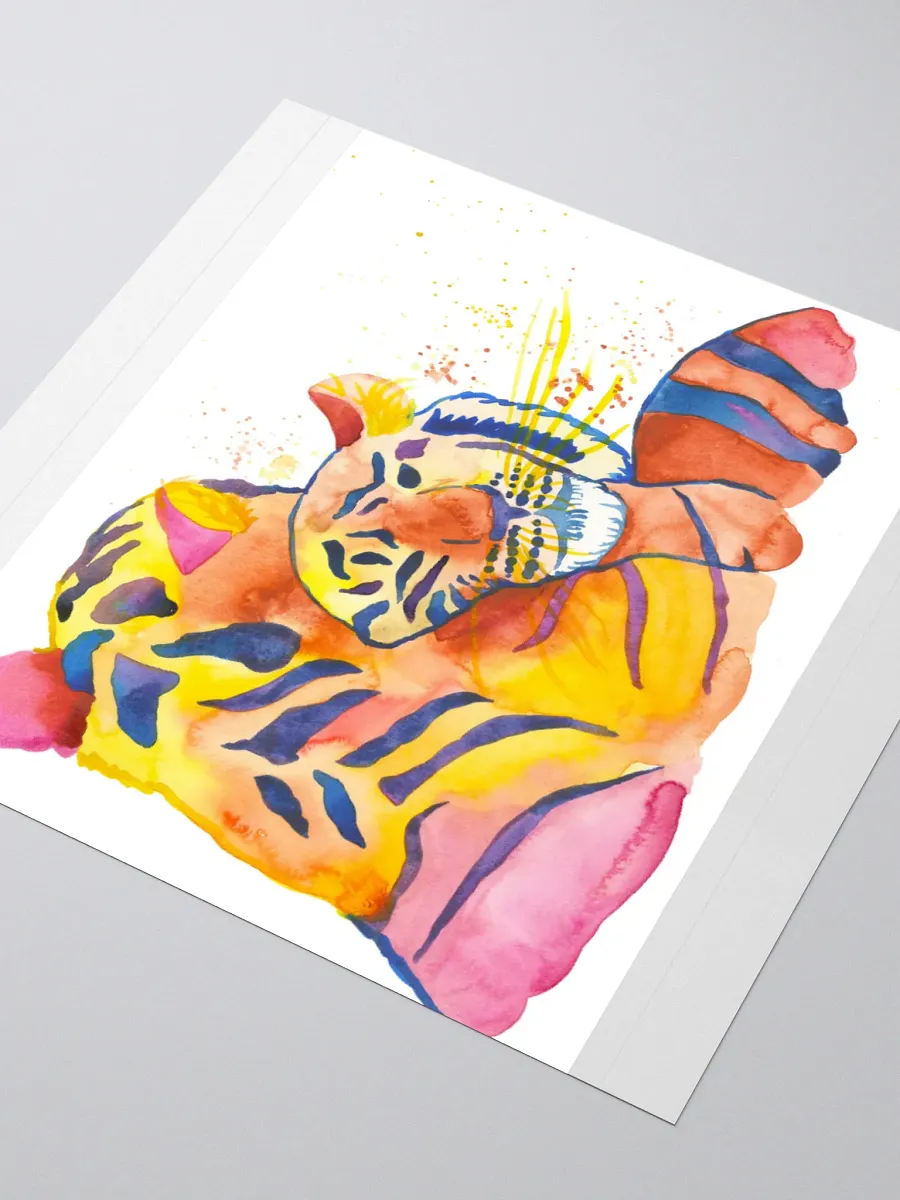 Cuddling Tigers Sticker product image (7)