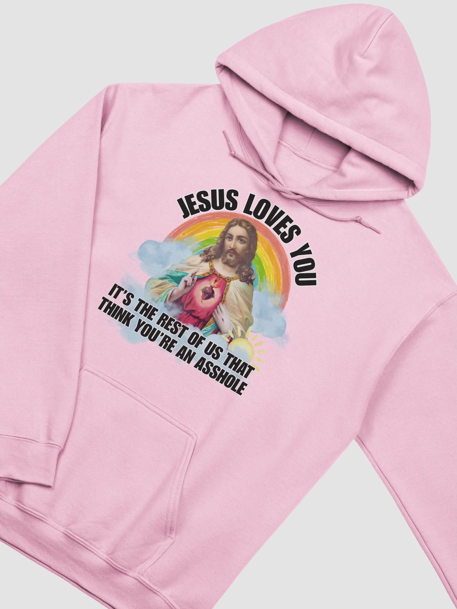 Jesus loves you we think you are an asshole Hoodie product image (15)