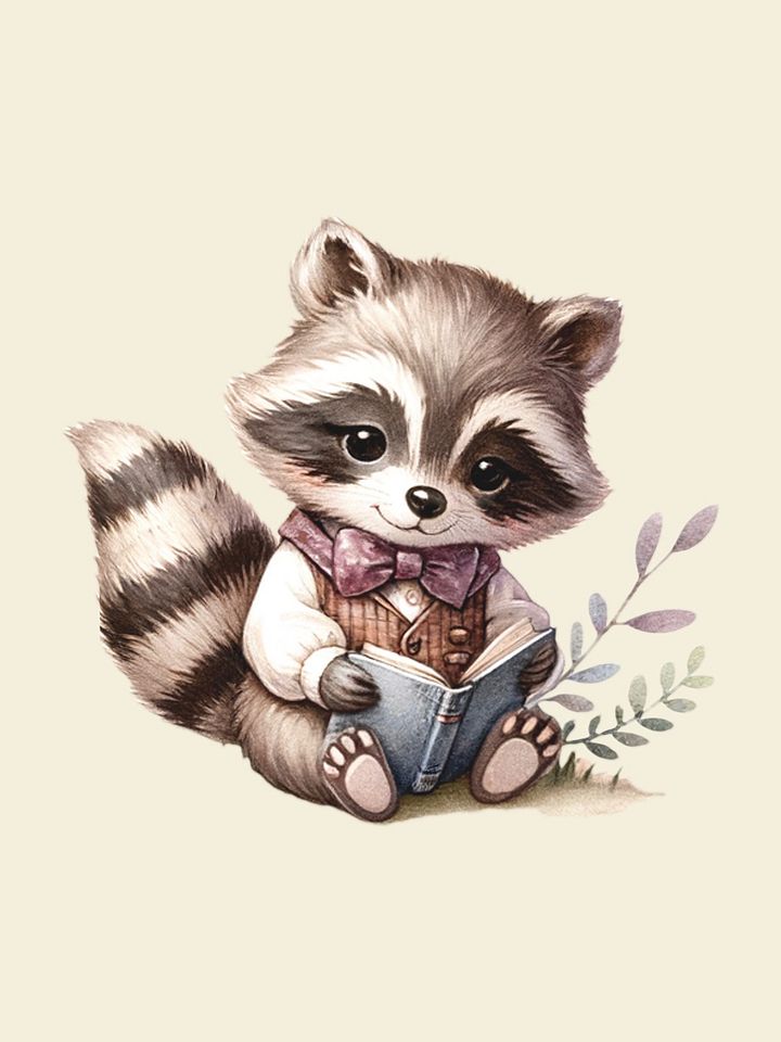 Cute Racoon - Clipart product image (2)