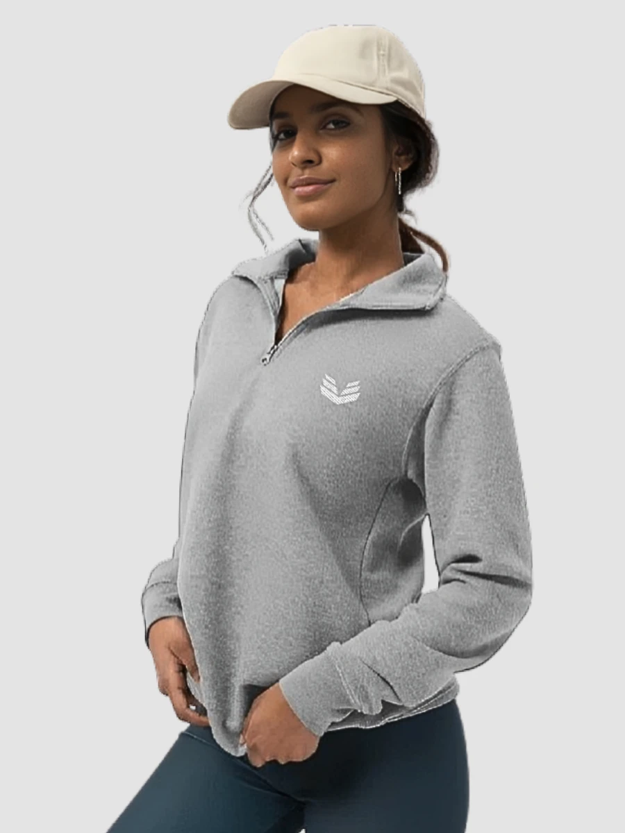 1/4 Zip Fleece Pullover - Carbon Gray product image (2)