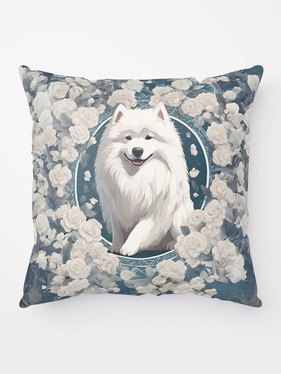 Floral Samoyed Pillow product image (1)