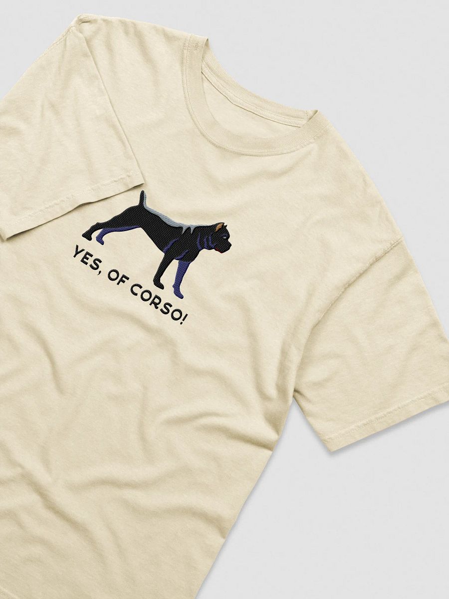 Yes, Of Corso T-Shirt(Embroidered) of a Cane Corso(Black) product image (43)