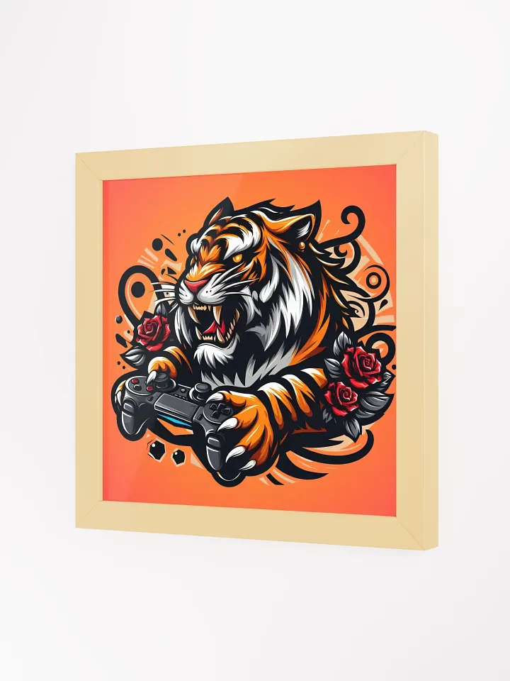 Tiger Gamer Framed Matte Poster product image (16)
