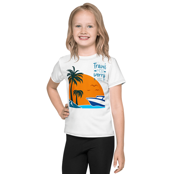Blissful Beach Adventure Kids T-Shirt product image (1)
