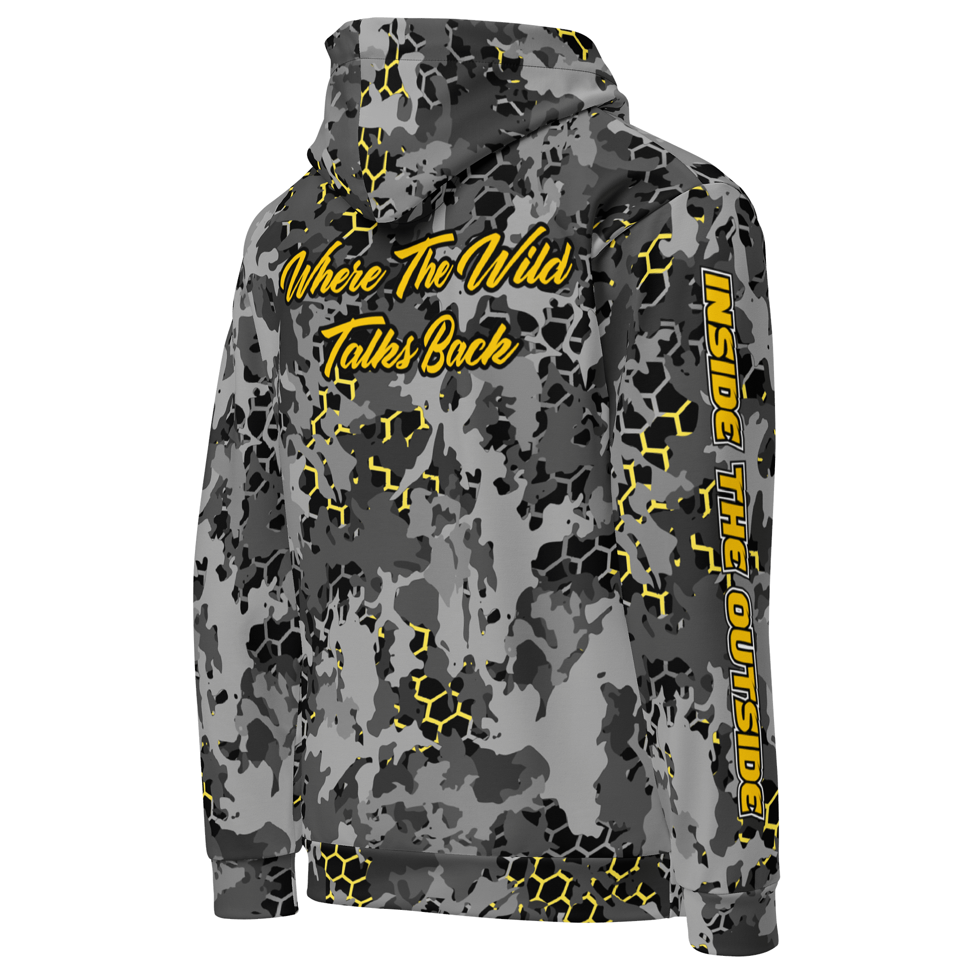 Yellow Camo Honeycomb Hoodie product image (5)