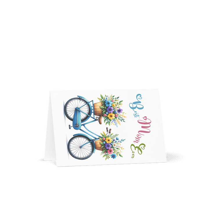Blossoming Bicycle Bliss Best Mom Ever Greeting Card product image (1)