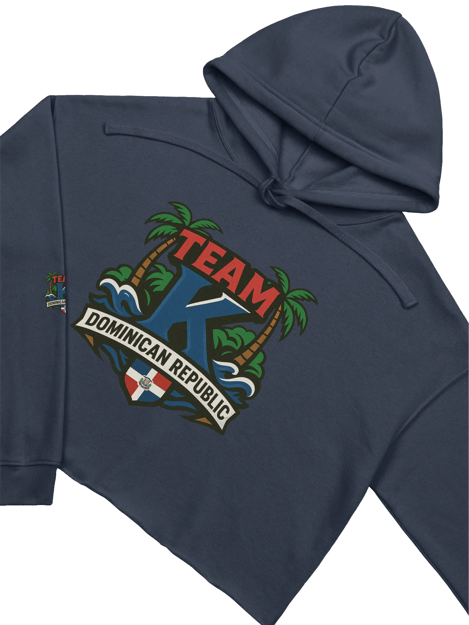 TEAM K Dominican Republic Crop Hoodie product image (3)