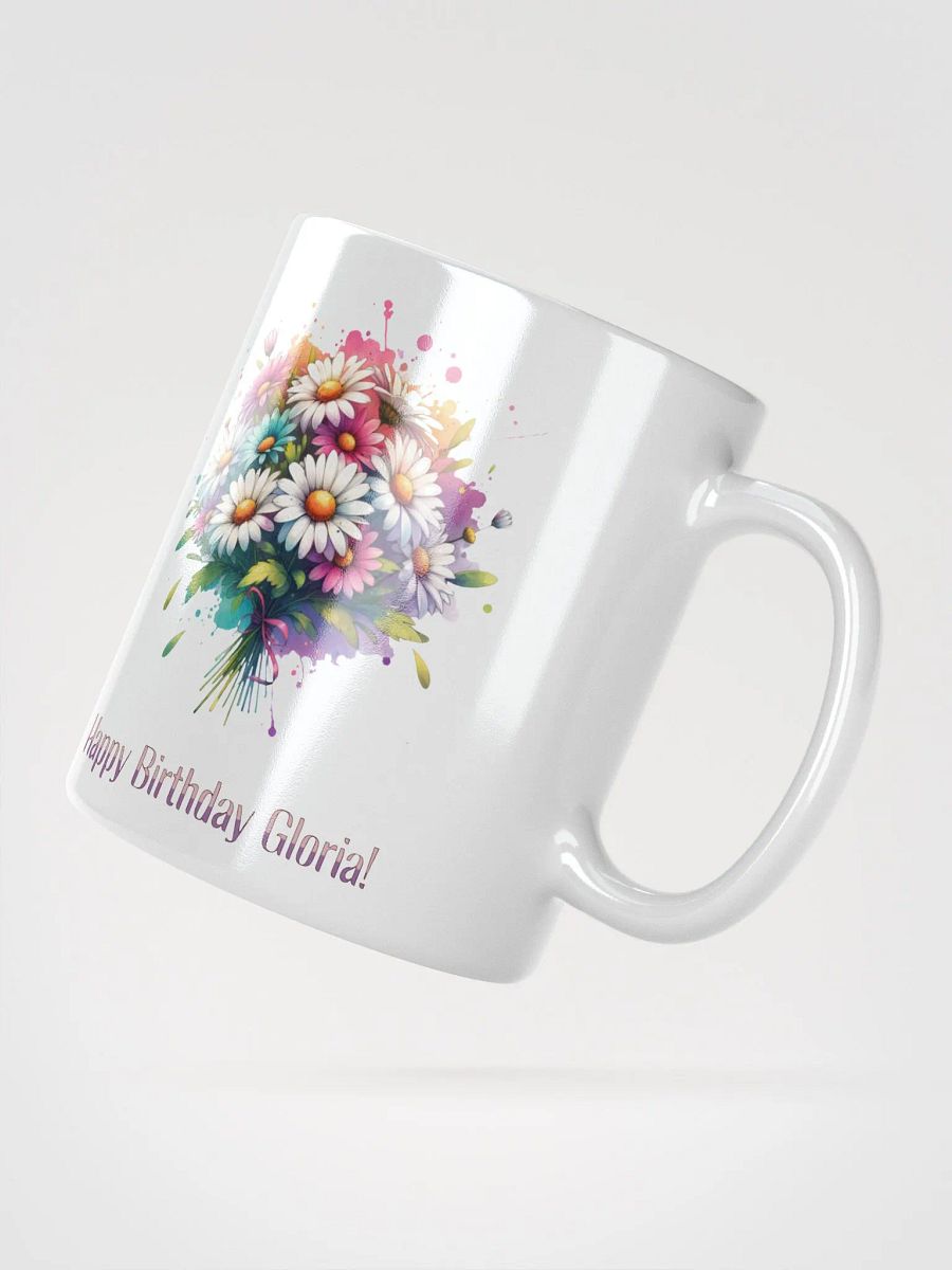 Happy Birthday Gloria White Glossy Mug product image (2)