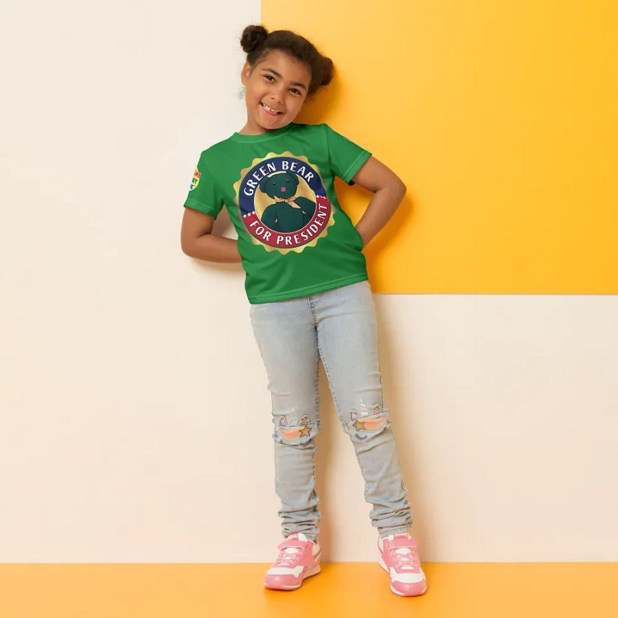 Green Bear Presidential Kid Tee product image (8)
