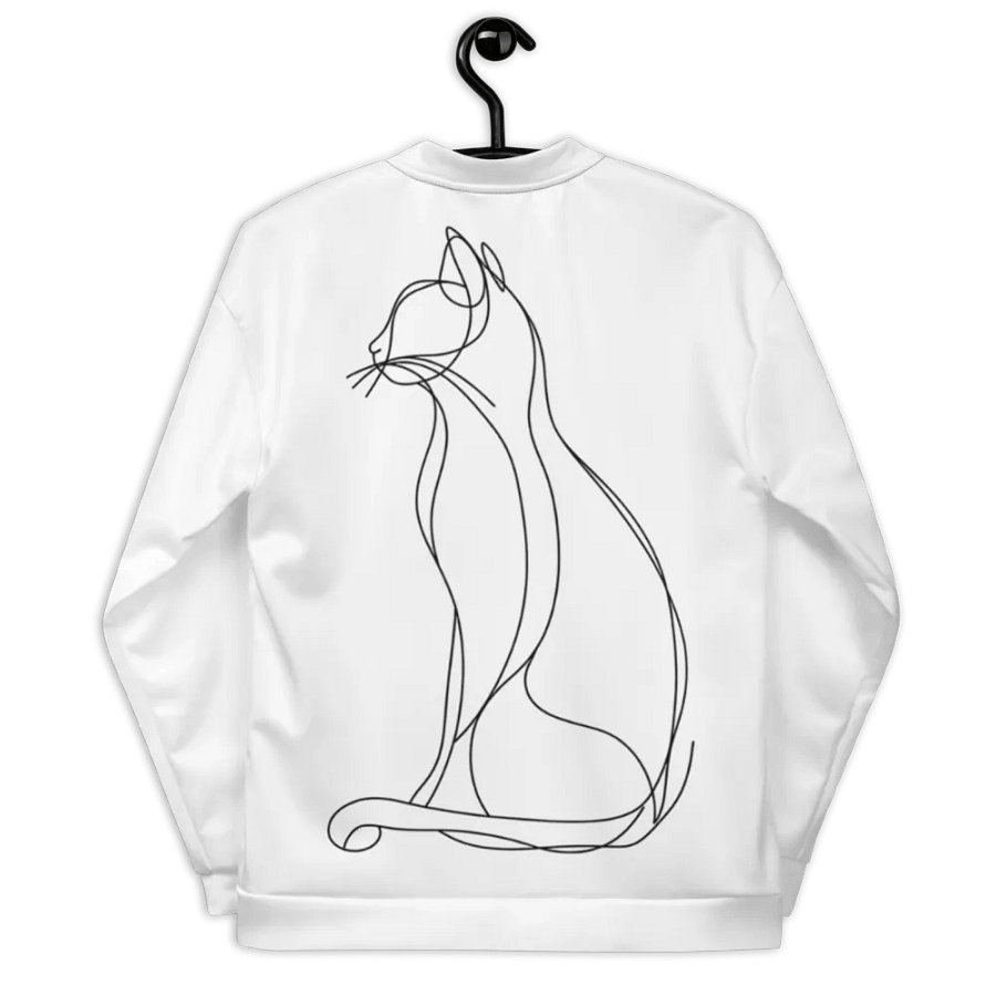 Line Art Cat Dreams Bomber Jacket product image (4)