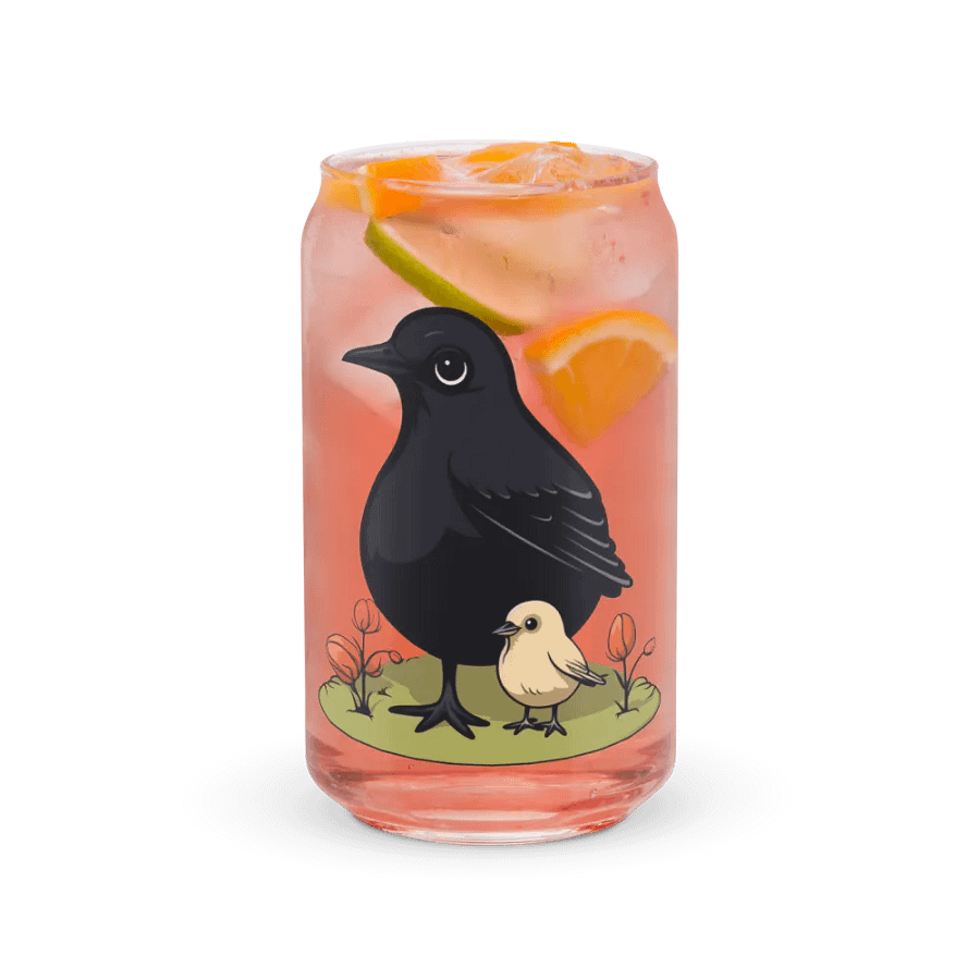 Can-Shaped Glass 🖤 Adorable Feathered Friends product image (37)
