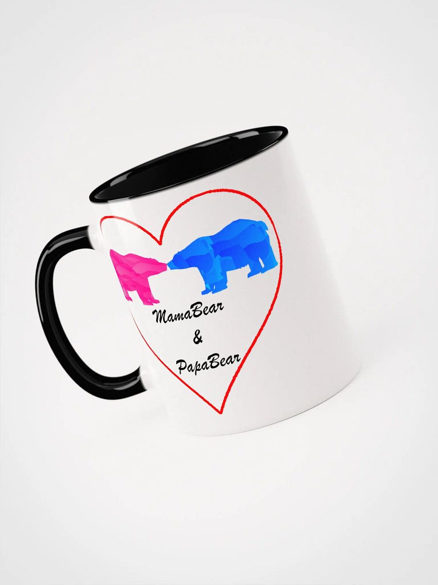 Mama & Papa Bear Ceramic Mugs With Color Inside product image (12)