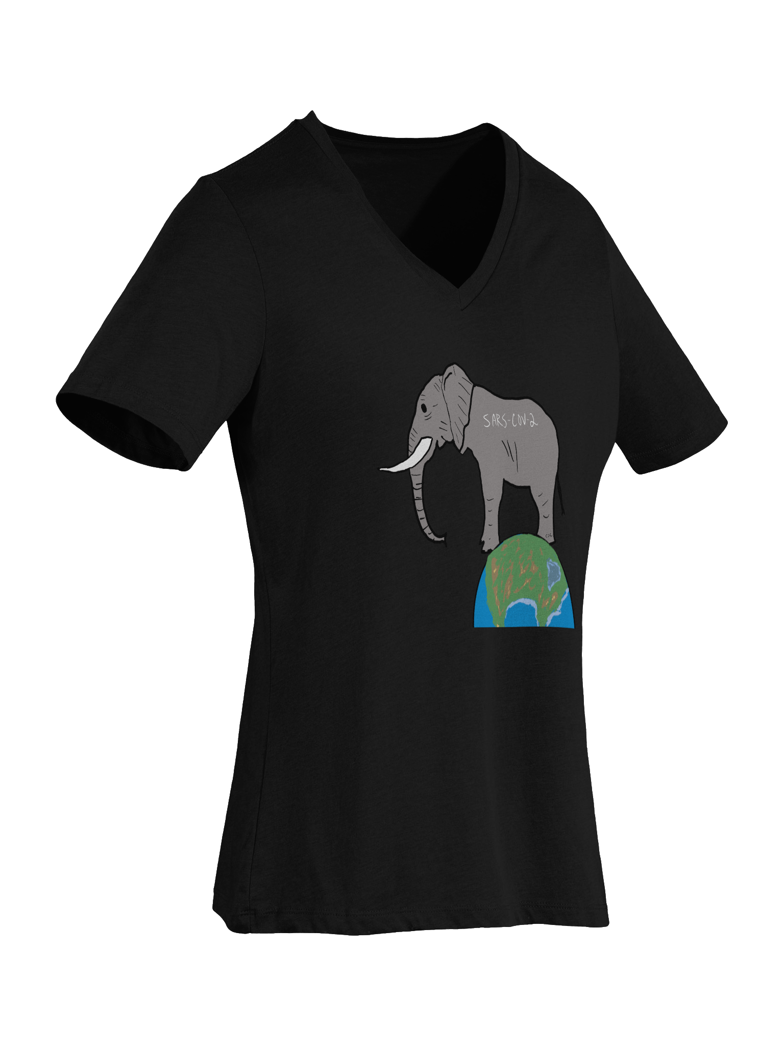 Elephant In The Room v-neck tee product image (45)