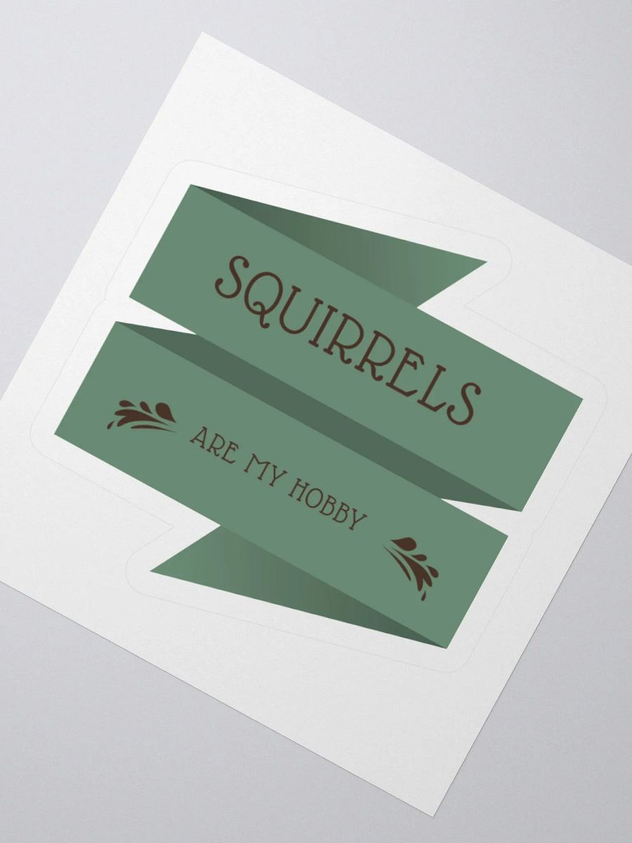 Squirrel Hobby Kiss Cut Stickers product image (3)