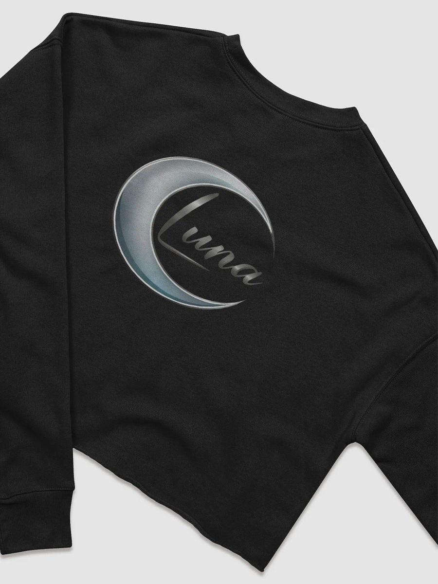 Women's Fleece Crop Sweatshirt with Large Luna Logo on the Back (S-L) product image (6)