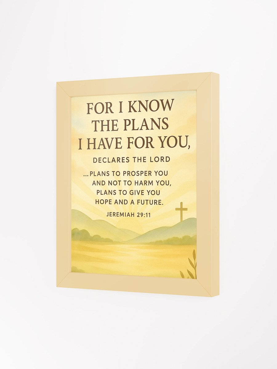 Jeremiah 29:11 Wall Art – Plans to Prosper You | Christian Scripture Wall Decor product image (43)