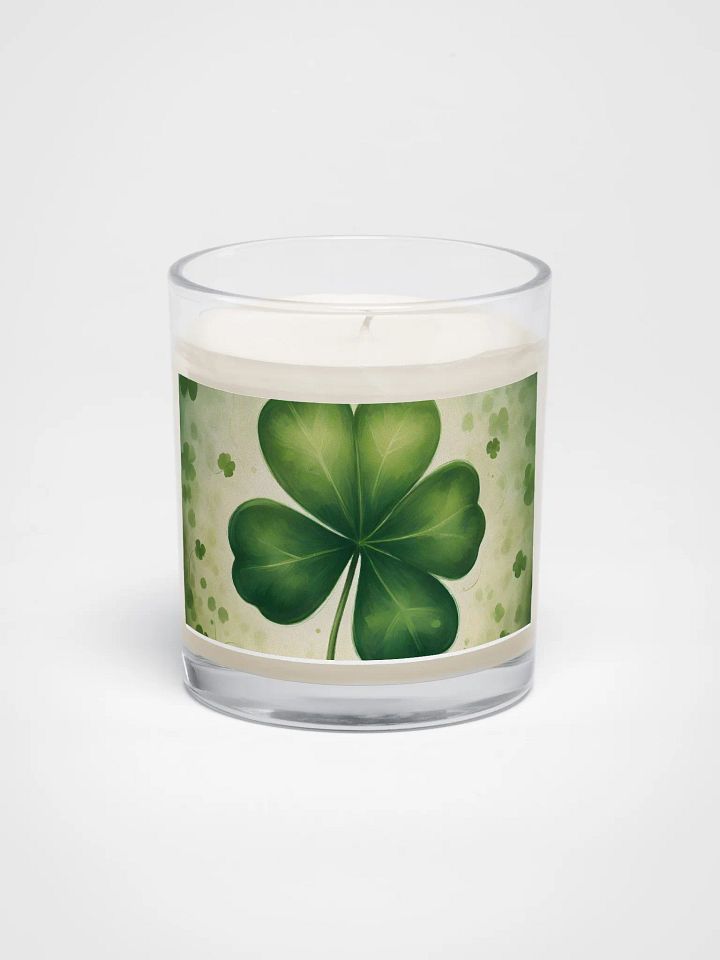 St Patrick’s Day Lucky Shamrock Soy Candle product image (1)