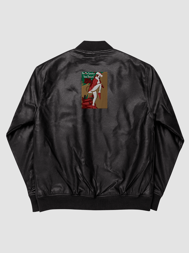 Succ Stole Dickmas Faux Leather Bomber product image (2)