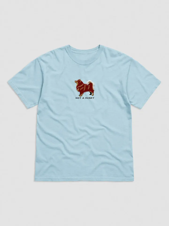 Not a Husky T-Shirt(Embroidered) of a Finnish Lapphund(Red & Tan) product image (41)