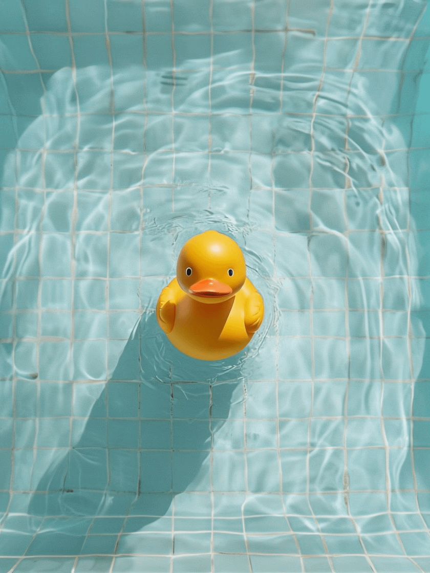 Quirky Rubber Duck Framed Poster product image (1)