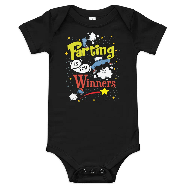 Farting Is For Winners baby onesie product image (1)