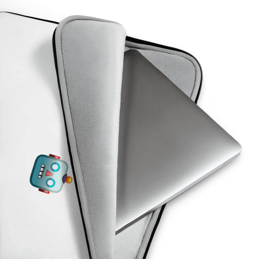 Robot Emoji Laptop Sleeve product image (3)