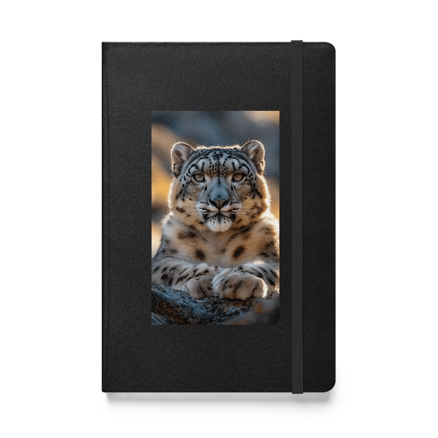 Snow Leopard Hardcover Notebook product image (1)