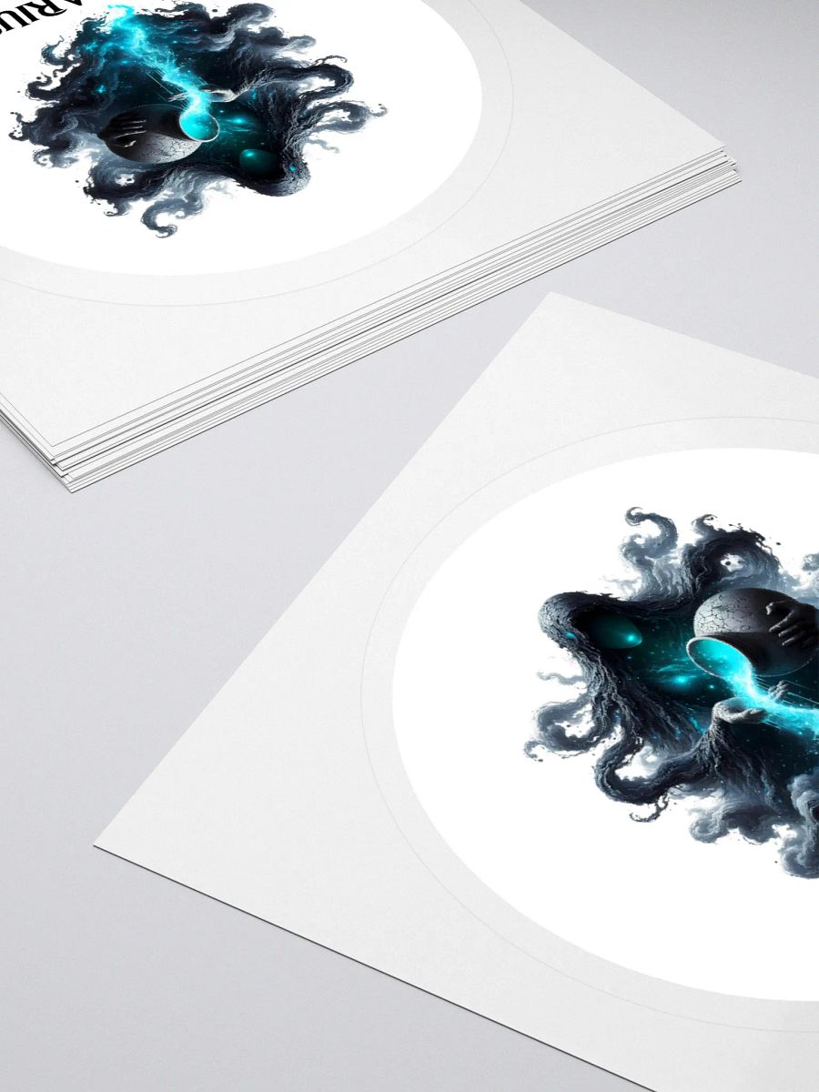 Mythical Aquarius Zodiac Round Sticker product image (4)