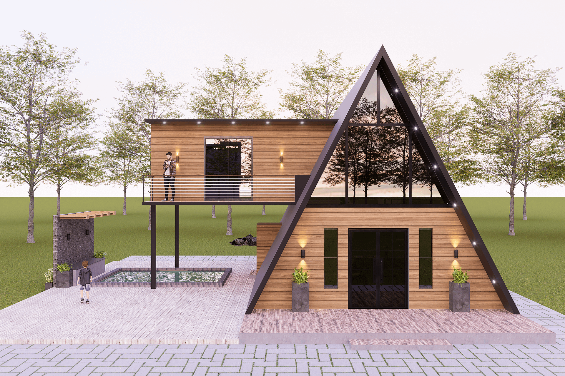 2 Storey A-Frame 3BHK House product image (3)